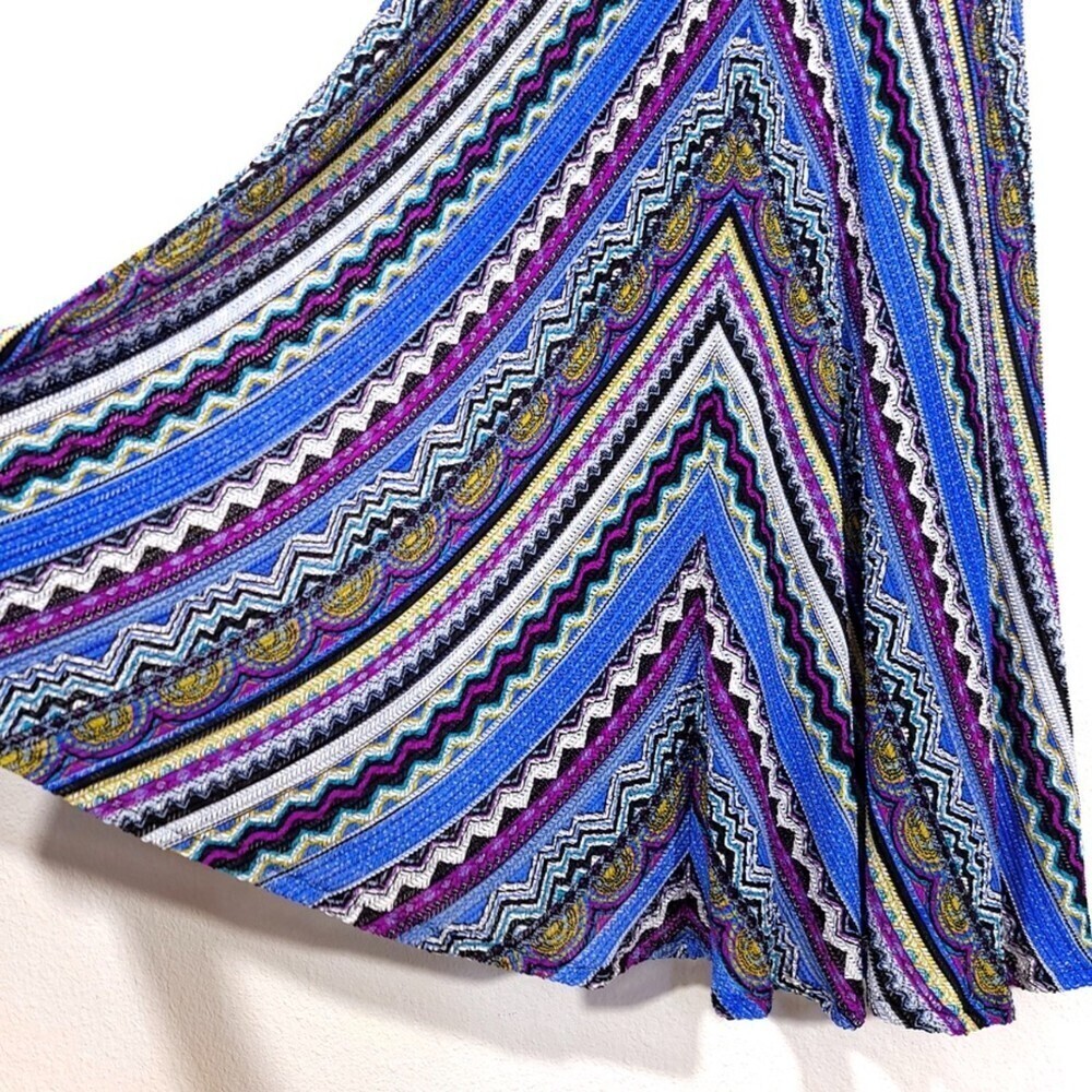 Cache Plisse Point Stripe Geometric Print Cami Ma… - image 7